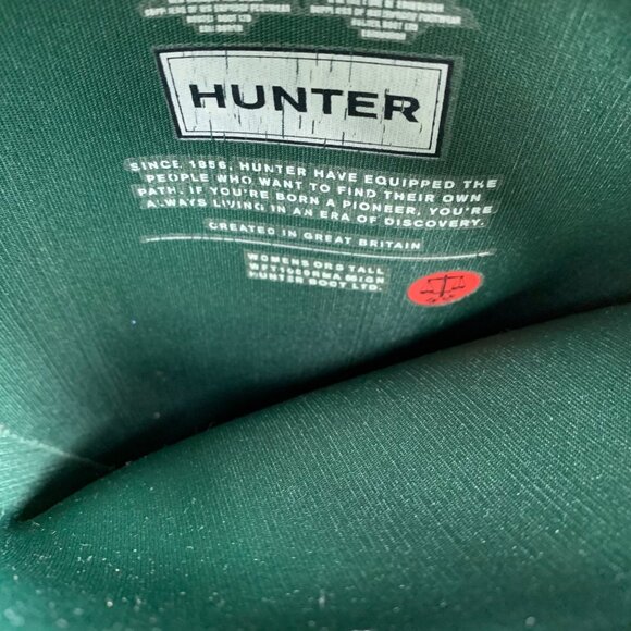 HUNTER Original Tall Womens Size 6 Green Outdoor Waterproof Knee High Rain Boots - Picture 14 of 14